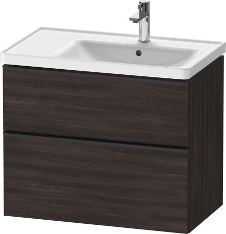 Duravit тумба подвесная под раковину 784 мм х 452 мм, d-neo, de435805353 цвет: каштан темный