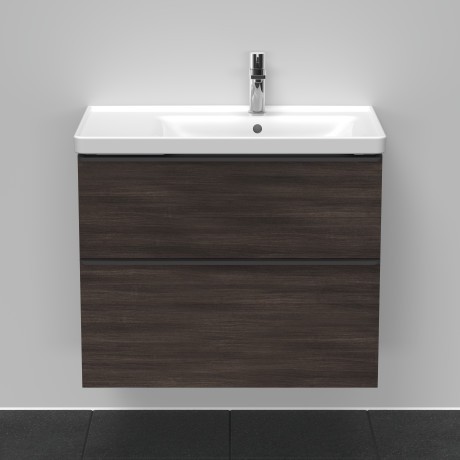 Duravit тумба подвесная под раковину 784 мм х 452 мм, d-neo, de435805353 цвет: каштан темный
