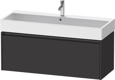 Duravit тумба подвесная под раковину 460 мм х 1184 мм х 440 мм, ketho.2, k25079080800000 цвет: графит суперматовый