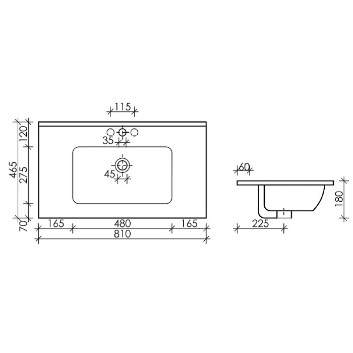 Ceramicanova раковина накладная element, cn7005 цвет: белый
