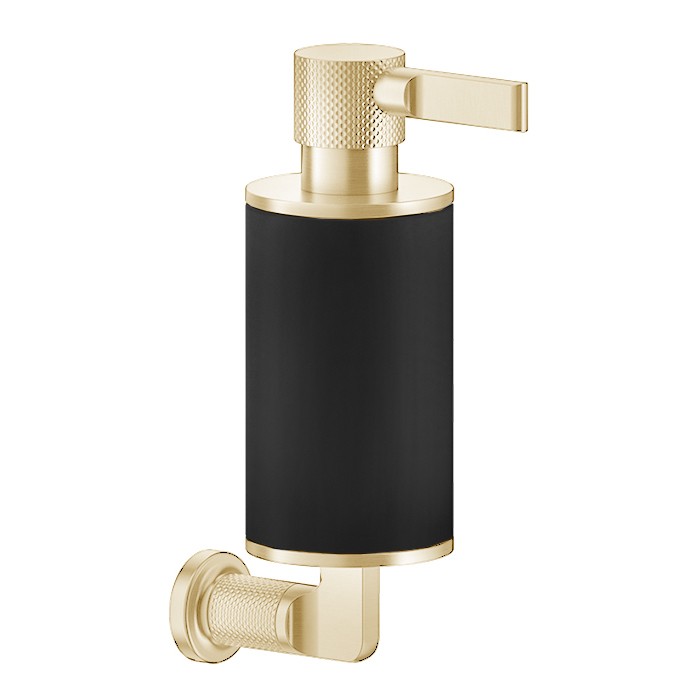 Gessi Дозатор для жидкого мыла, настенный, Inciso, 58514#246 цвет: золото/черный