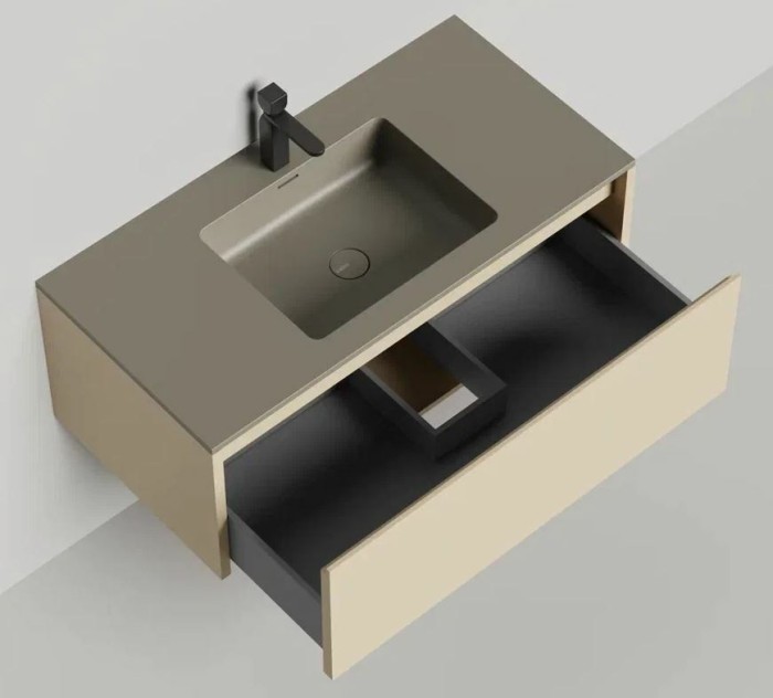 Salini подвесная тумба 1000, domino, 27d110in цвет: бежевый