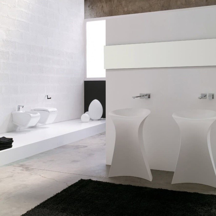 ArtCeram раковина (напольная), osl012 01 00 miss цвет: белый глянцевый