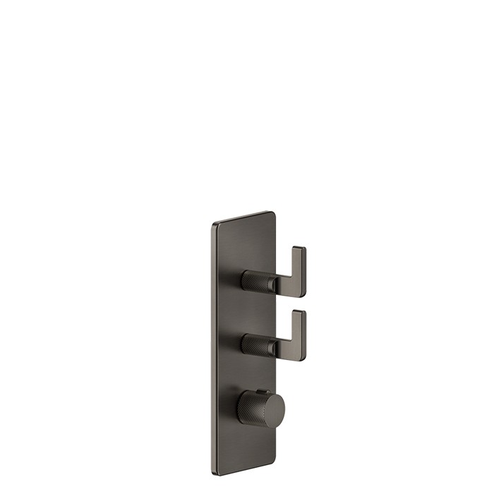 Gessi Смеситель для душа, встраиваемый, термостатический, резьба 3/4", Inciso, 58204#299 цвет: black xl