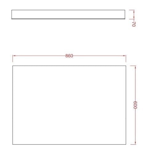 ArtCeram зеркало для ванной, acs010 square artceram