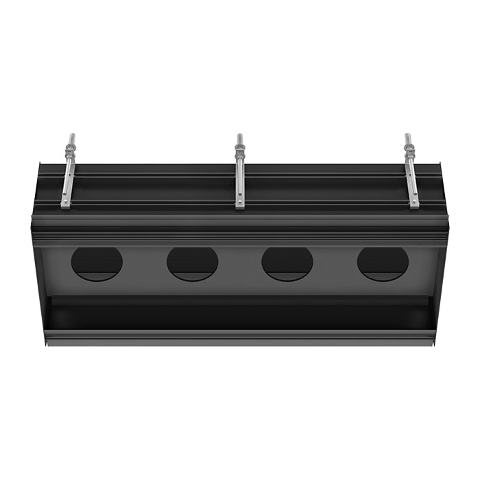 Gessi Профиль линейный 880 мм, для 4 модулей, установка Easy-Fix, Binario, 61127#299 цвет: black xl