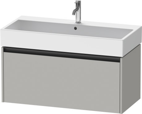 Duravit тумба подвесная под раковину 460 мм х 984 мм х 440 мм, ketho.2, k25078007070000 цвет: бетонно-серый матовый