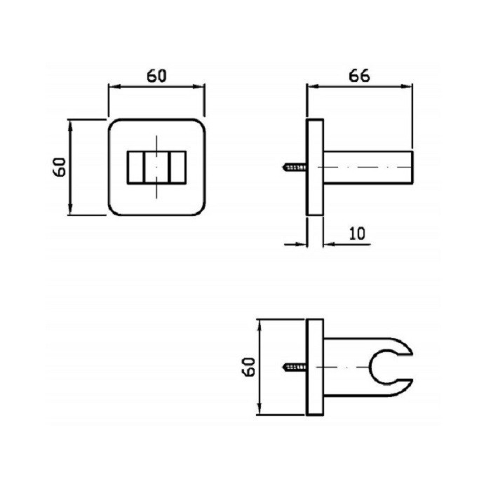 Zucchetti держатель для душевой лейки, jingle, хром арт. z93944