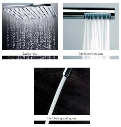 Bossini душевая колонна с термостатом для душа, верхним и ручным душем и шлангом, cosmo, хром арт. l10403.030