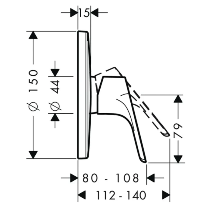 Hansgrohe смеситель для душа, Focus E2, хром арт. 31965000
