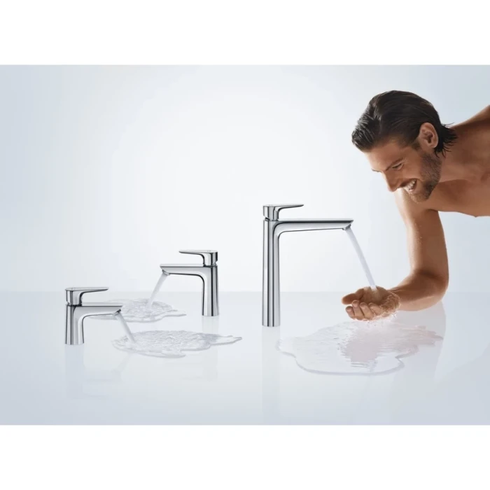 Hansgrohe смеситель для раковины-чаши 240 с донным клапаном, Talis E, хром арт. 71716000