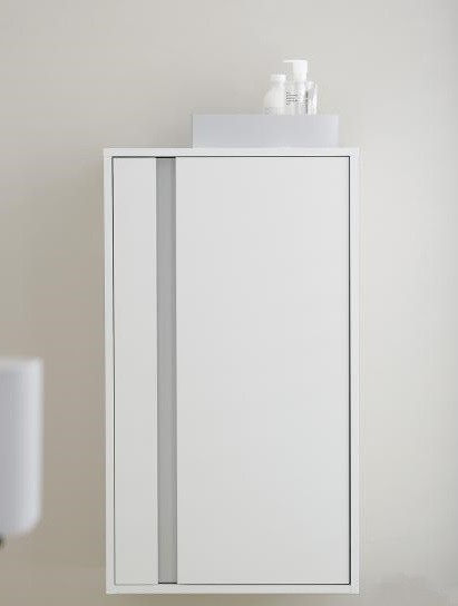 Duravit шкаф средний правый, с полками, ketho, 1266 r 18 цвет: gres pietra grey opaco