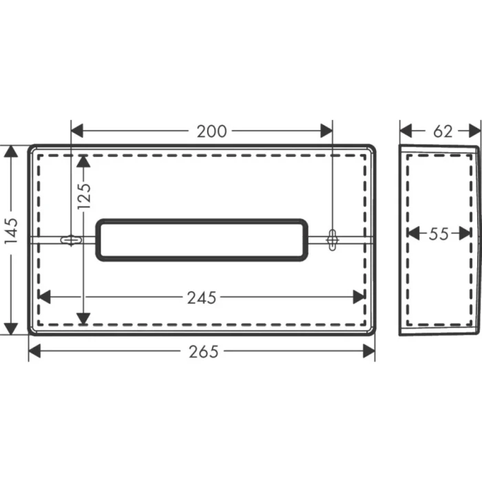 Hansgrohe диспенсер для салфеток, AddStoris, хром арт. 41774000