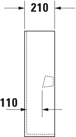 Duravit пьедестал для раковины, me by starck, 0858390000 цвет: белый