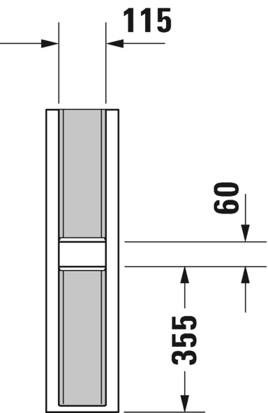 Duravit пьедестал для раковины, me by starck, 0858390000 цвет: белый