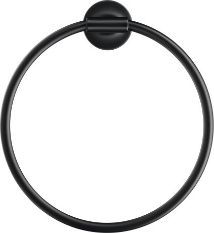 Duravit кольцо для полотенца, starck t, 0099474600 цвет: черный матовый