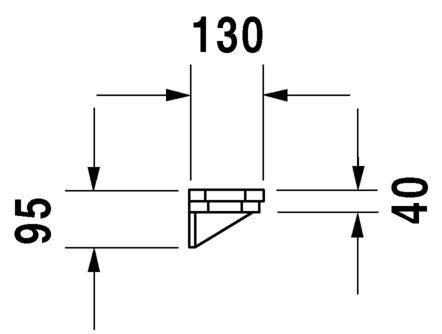 Duravit полка, 1930, 0892650000 цвет: