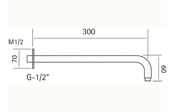 Cisal держатель верхнего душа ds013541d1 xion, цвет: нержавеющая сталь