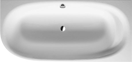Duravit ванна из композитного материала угловая 1900 х 485, cape cod, 700363000000000 цвет: белый
