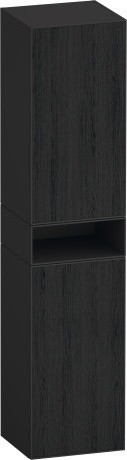 Duravit шкаф-пенал высокий 2 дверцы 360 мм х 400 мм х 1900 мм, zencha, ze1353r16800000 цвет: чёрный дуб/графит суперматовый