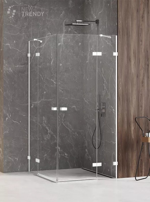 Душевое ограждение 100x110x200, New trendy Avexa white, белый арт. EXK-2834