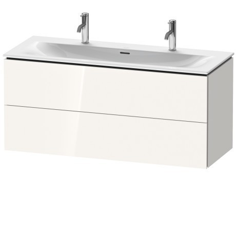 Duravit тумба подвесная под раковину, l-cube, lc630902222 цвет: белый глянцевый