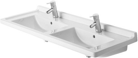 Duravit раковина подвесная starck3 130х49 см, starck 3, 0332130000 цвет: белый