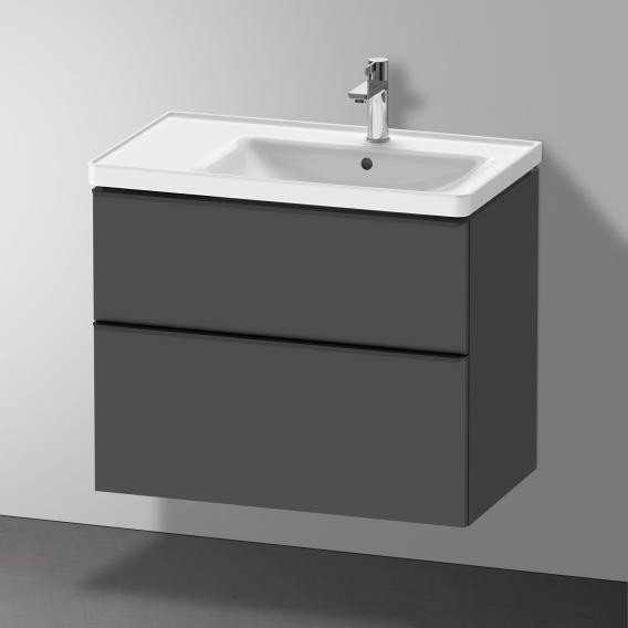 Duravit тумба подвесная под раковину 784 мм х 452 мм, d-neo, de435804949 цвет: графит матовый