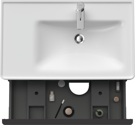 Duravit тумба подвесная под раковину 784 мм х 452 мм, d-neo, de435804949 цвет: графит матовый