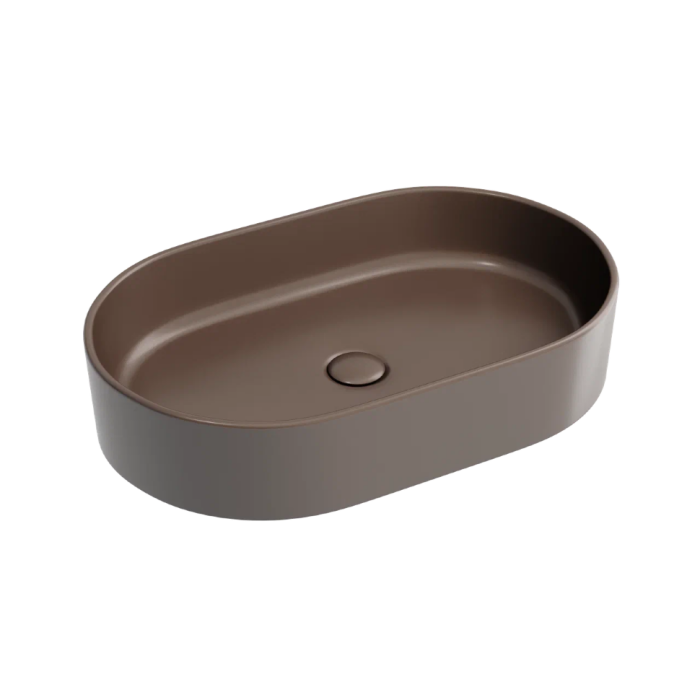 Ceramicanova раковина накладная element, cn6048mdb цвет: коричневый