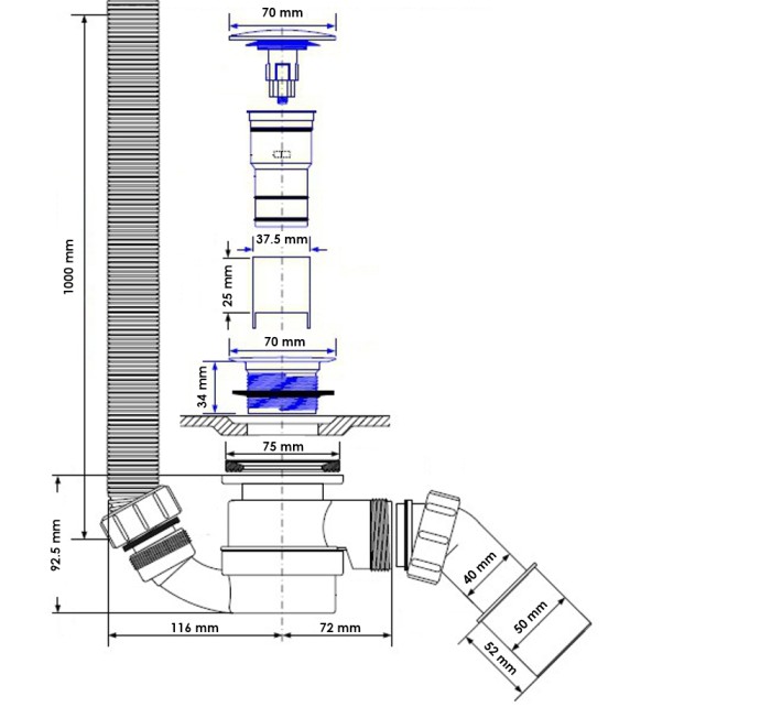 Слив-перелив, Excellent Heaven, золото арт. ARIN.FLOW.GL