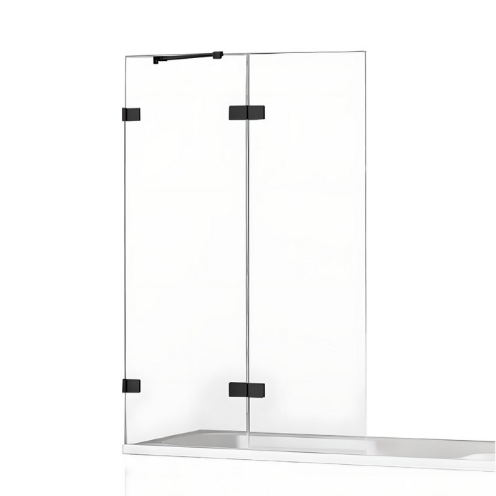 Шторка для ванны 130x150 l, New trendy Avexa black, черный арт. EXK-1988