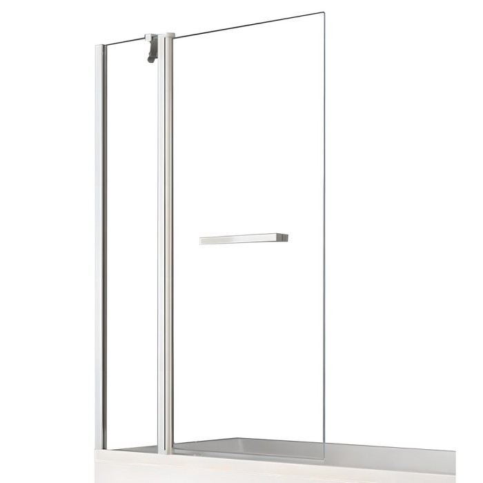Шторка для ванны 120x140, New trendy New soleo chrome, хром арт. P-0027