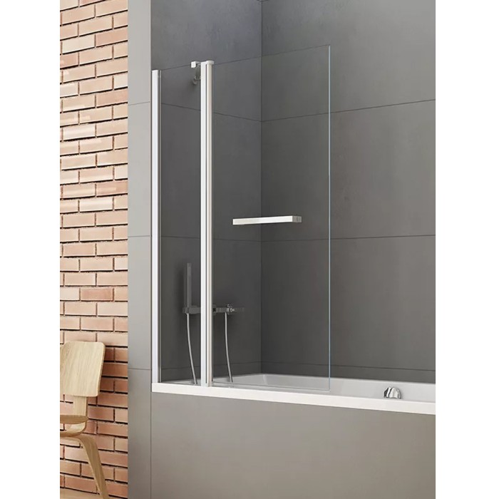 Шторка для ванны 120x140, New trendy New soleo chrome, хром арт. P-0027