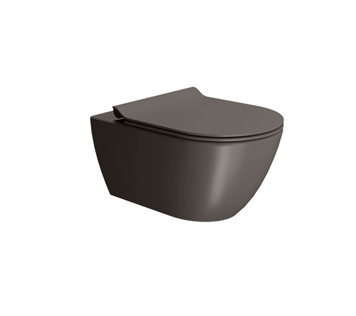 GSI Подвесной унитаз 36х55 см, система слива swirlflush®, - bistro, без крепежа в комплекте, безободковый, без сиденья, Color-elements - 881516