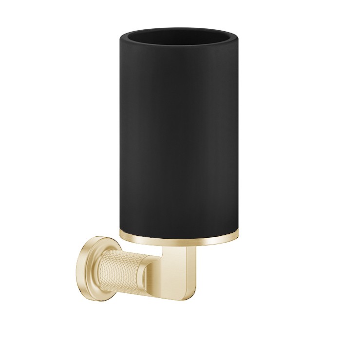 Gessi Стакан для зубных щеток, подвесной, Inciso, 58508#246 цвет: золото/черный