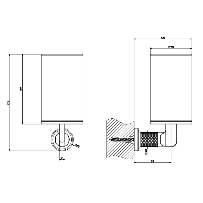 Gessi Стакан для зубных щеток, подвесной, Inciso, 58508#246 цвет: золото/черный