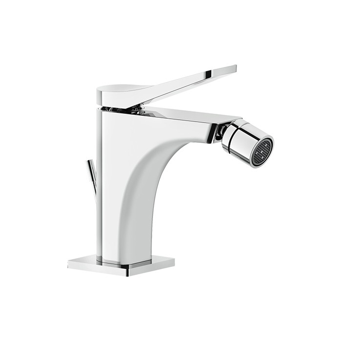 Gessi Смеситель для биде на 1 отв., с донным клапаном излив 114мм, Rilievo, 59007#031 цвет: хром