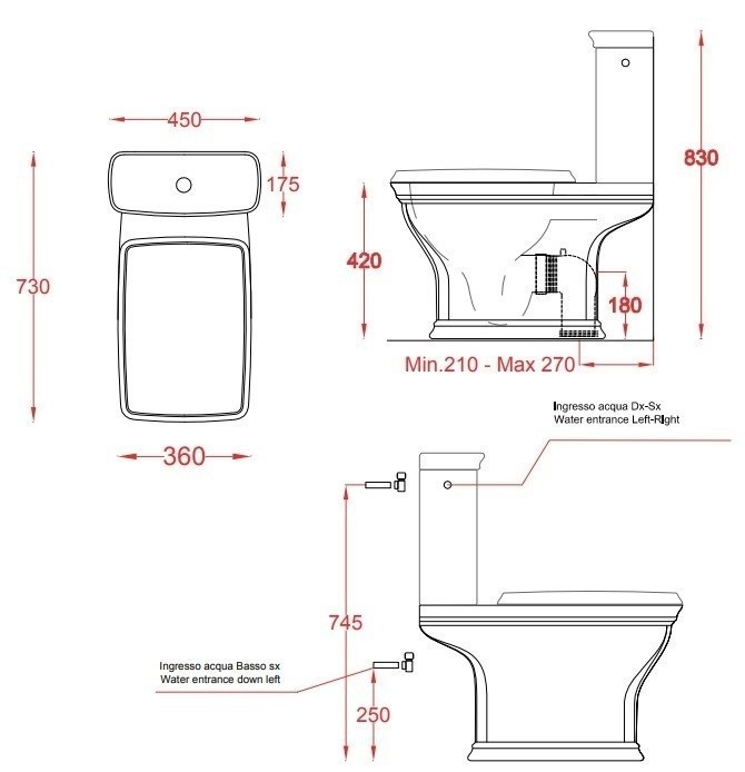 ArtCeram унитаз напольный (компакт | моноблок), civ004 01 00 civitas цвет: белый глянцевый