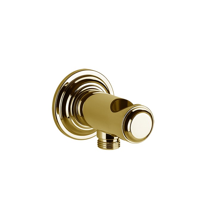Gessi Подвод воды с держателем ручного душа, Venti20, 65161#246 цвет: gold pvd
