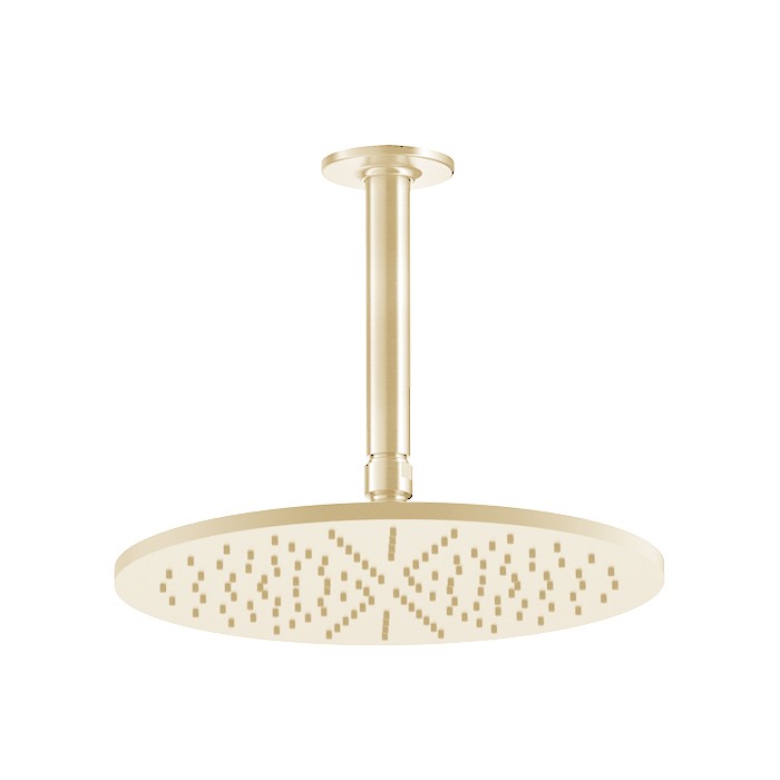 Gessi Верхний душ, 1/2", d30см, с защитой от налёта, потолочный, Inciso, 58252#246 цвет: золото