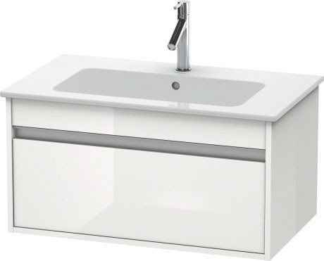 Duravit тумба подвесная под раковину с выдвижным ящиком, ketho, kt641902222 цвет: белый глянцевый