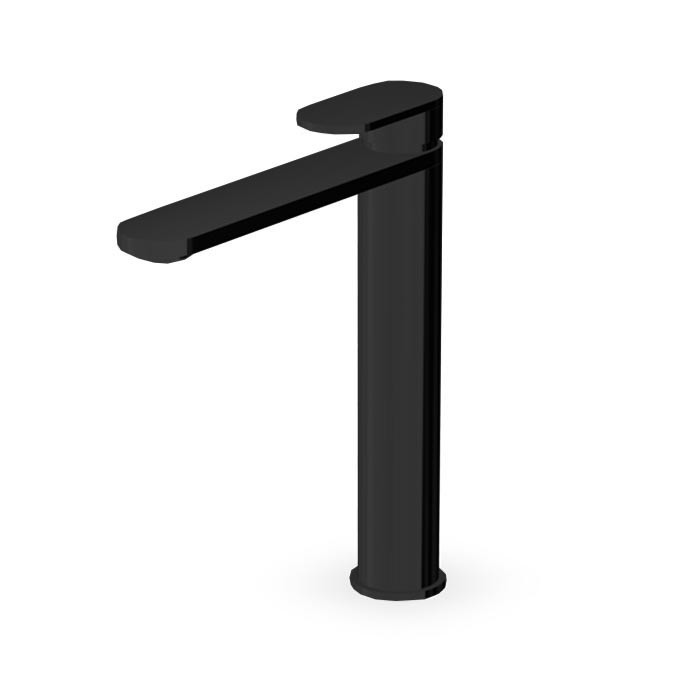Zucchetti смеситель для раковины, на 1 отв., с донным капаном, octo, brushed metal black арт. zoc568.c51