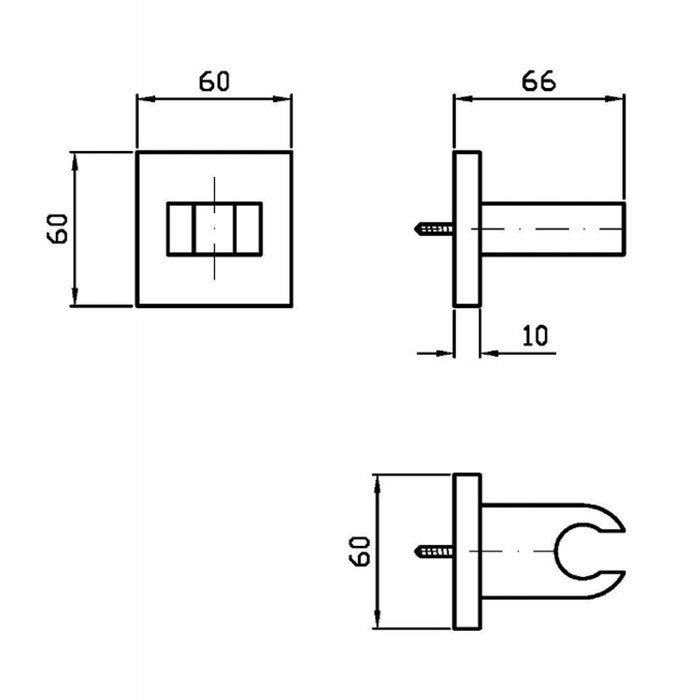 Zucchetti держатель для ручного душа, aguablu, хром арт. z93945