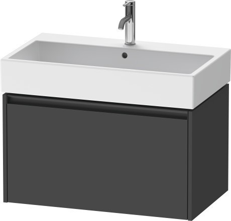 Duravit тумба подвесная под раковину 460 мм х 784 мм х 440 мм, ketho.2, k25077049490000 цвет: графит матовый