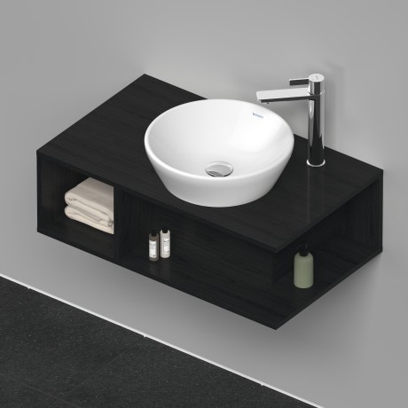 Duravit тумба подвесная под раковину 800 мм х 480 мм, d-neo, de493801616 цвет: чёрный дуб