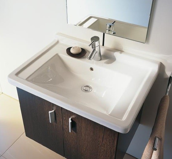 Duravit раковина встраиваемая сверху с одним отверстием под смеситель, starck 3, 03047000001 цвет: белый