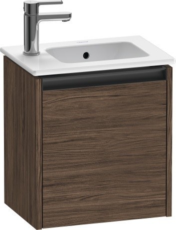 Duravit тумба подвесная под раковину 292 мм х 410 мм х 440 мм, с 1 дверцей, ketho.2, k25060r21210000 цвет: орех темный