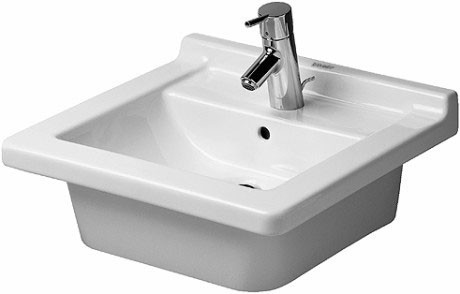Duravit раковина подвесная strack 3 48х46 см, starck 3, 0303480000 цвет: белый