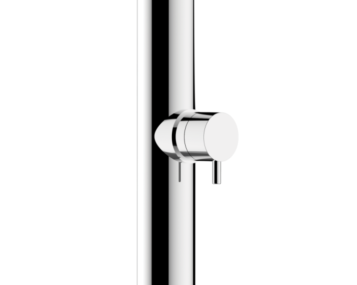 Bossini душевая колонна напольная 2285 мм, с подогревом, для установки вне помещения, mont blanc, нержавеющая сталь арт. l80001.030